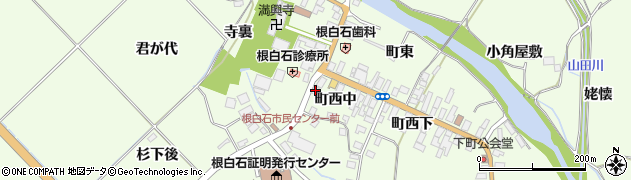 宮城県仙台市泉区根白石町西中2周辺の地図