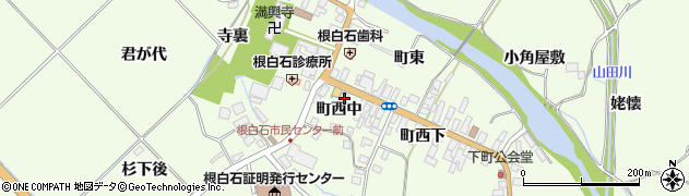 宮城県仙台市泉区根白石町西中8周辺の地図