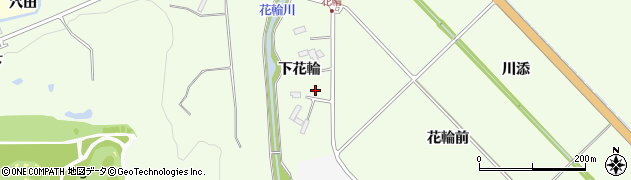 宮城県仙台市泉区根白石下花輪周辺の地図