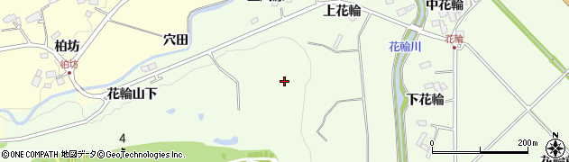 宮城県仙台市泉区根白石花輪明神前周辺の地図
