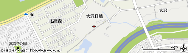 宮城県仙台市泉区七北田（大沢日焼）周辺の地図
