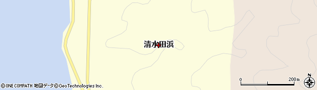 宮城県石巻市清水田浜周辺の地図