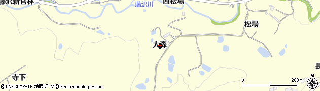 宮城県仙台市泉区福岡大森周辺の地図