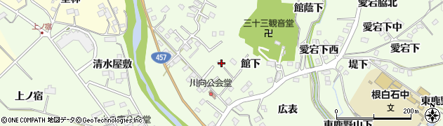 宮城県仙台市泉区根白石館下74周辺の地図