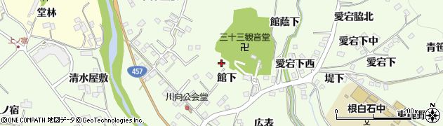 宮城県仙台市泉区根白石館下48周辺の地図