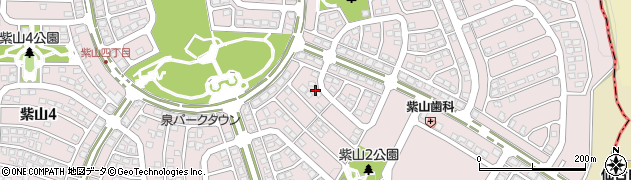 宮城県仙台市泉区紫山周辺の地図