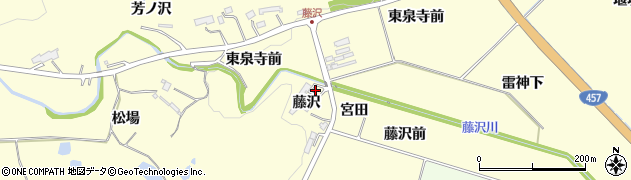宮城県仙台市泉区福岡（藤沢）周辺の地図