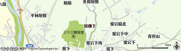 宮城県仙台市泉区根白石（館蔭下）周辺の地図