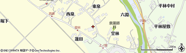 宮城県仙台市泉区福岡（堂林）周辺の地図