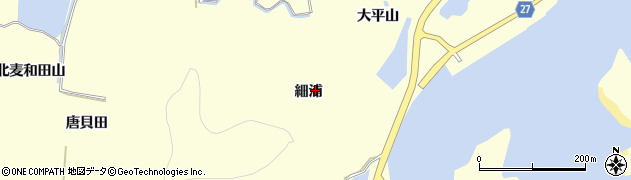 宮城県東松島市宮戸（細浦）周辺の地図