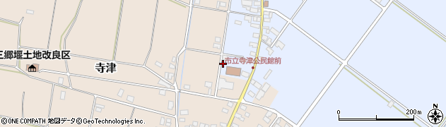 天童市役所　寺津公民館周辺の地図