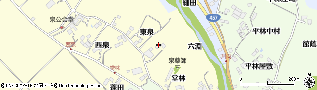 宮城県仙台市泉区福岡（東泉）周辺の地図