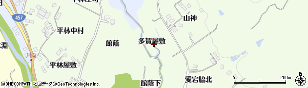 宮城県仙台市泉区根白石（多賀屋敷）周辺の地図