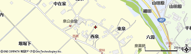 宮城県仙台市泉区福岡（西泉）周辺の地図