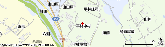 宮城県仙台市泉区根白石平林中村周辺の地図