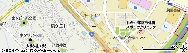 宮城県仙台市泉区七北田大沢銅谷周辺の地図