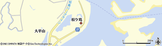 宮城県東松島市宮戸（松ケ島）周辺の地図