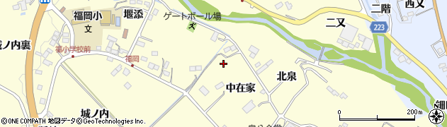 宮城県仙台市泉区福岡（中在家）周辺の地図