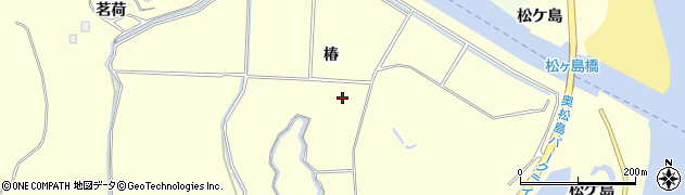 宮城県東松島市宮戸（椿）周辺の地図