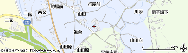 宮城県仙台市泉区朴沢（山田）周辺の地図
