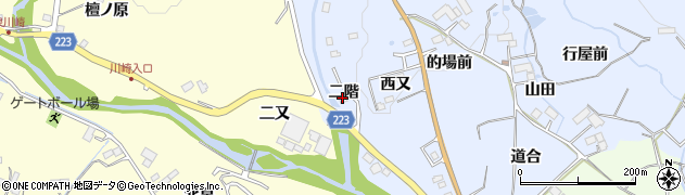 宮城県仙台市泉区朴沢（二階）周辺の地図