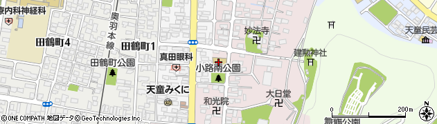 天童市役所　舞鶴保育園周辺の地図