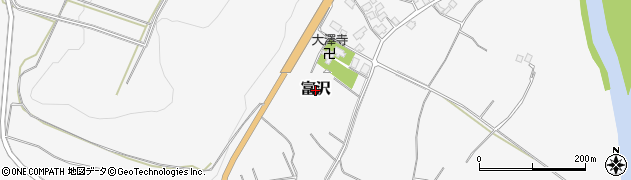 山形県大江町（西村山郡）富沢周辺の地図