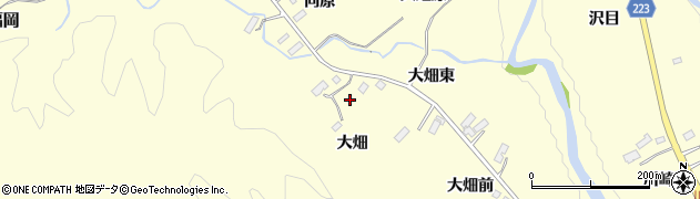 宮城県仙台市泉区福岡大畑周辺の地図