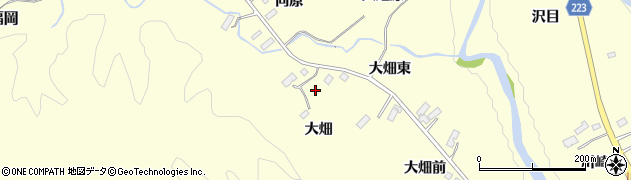 宮城県仙台市泉区福岡（大畑）周辺の地図
