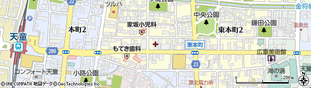山形銀行久野本支店周辺の地図