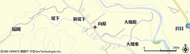 宮城県仙台市泉区福岡（向原）周辺の地図