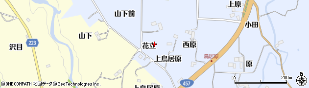 宮城県仙台市泉区朴沢（花立）周辺の地図