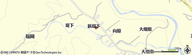 宮城県仙台市泉区福岡新堤下周辺の地図