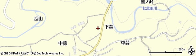 宮城県仙台市泉区福岡下蒜周辺の地図