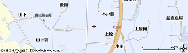 宮城県仙台市泉区朴沢（上原脇）周辺の地図