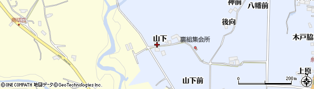 宮城県仙台市泉区朴沢（山下）周辺の地図
