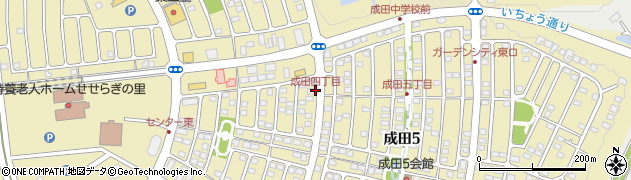 成田四丁目周辺の地図