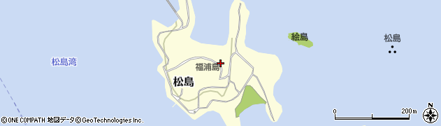 福浦島周辺の地図