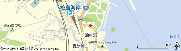 宮城県松島離宮周辺の地図