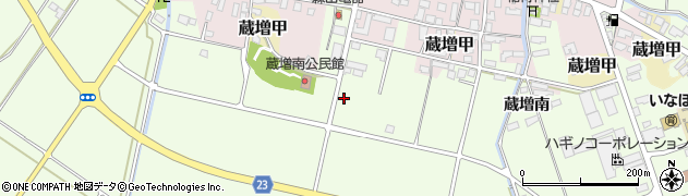 山形県天童市蔵増周辺の地図