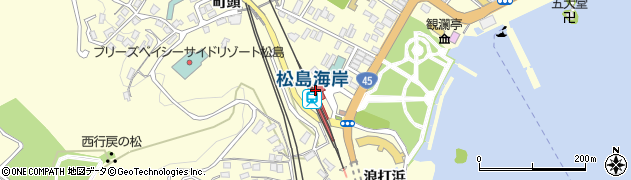 松島海岸駅周辺の地図