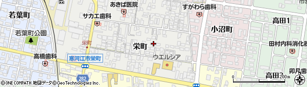 山形県寒河江市栄町4-21周辺の地図