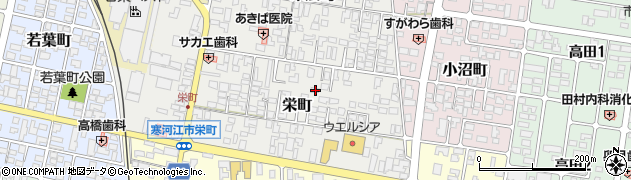 山形県寒河江市栄町3-9周辺の地図