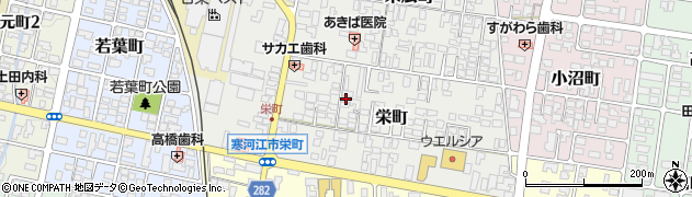 山形県寒河江市栄町4-1周辺の地図