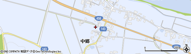山形県寒河江市中郷974周辺の地図