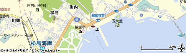 松島観光協会Ｖ案内所周辺の地図