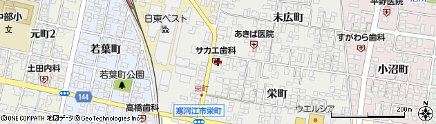 山形県寒河江市栄町2-5周辺の地図