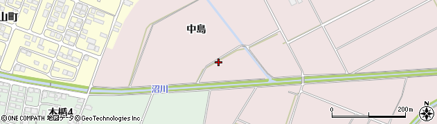 山形県寒河江市日田中島90周辺の地図