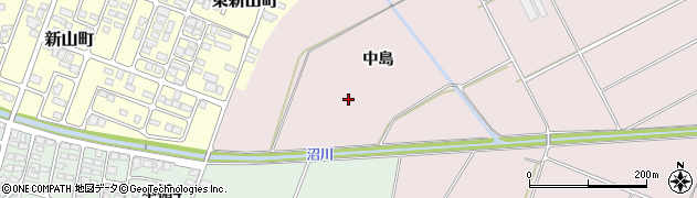 山形県寒河江市日田中島周辺の地図