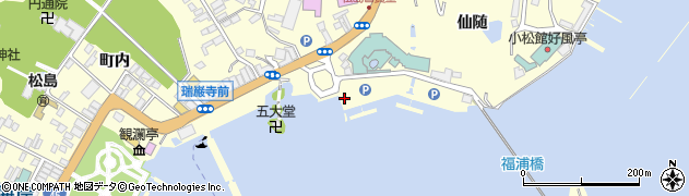 松島島巡り観光船企業組合　受付周辺の地図